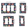 thumbnail image 2 of Yayeee Rocker Switch Wall Plate 2-Gang 4.7"x4.6" Home Decorative Outlet Cover, Cartoon Space Cat, 2 of 6