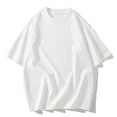thumbnail image 7 of Mens 100% Cotton Boxy Fit Plain T-shirt Cropped Boxy Fit Blank T Shirts, 7 of 7