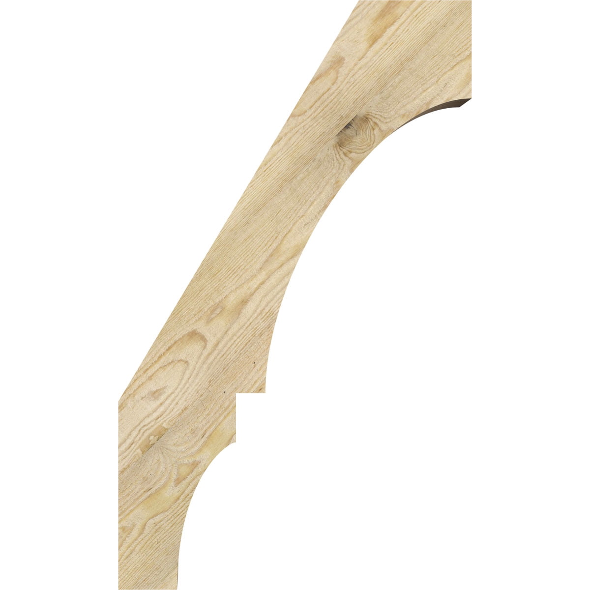 6"W x 18"D x 30"H Balboa Rough Sawn Knee Brace, Douglas Fir