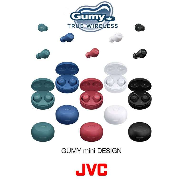 JVC Gumy Mini True Wireless Earbuds Headphones, Bluetooth 5.1, Water Resistance(IPX4), Long Battery Life (up to 15 Hours) - HAZ55TA (Blue) JVC Gumy Mini True Wireless Earbuds Headphones, Bluetooth 5.1, Water Resistance(IPX4), Long Battery Life (up to 15 Hours) - HAZ55TA (Blue)