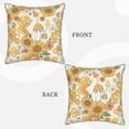 thumbnail image 3 of Kll Groovy Hippie Flower Mushrooms Decorative Throw Pillow Covers Velvet Soft For Couch Sofa Bedroom Living Room Outdoor -18"X18", 3 of 8