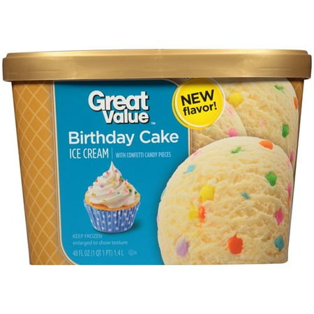 Great Value Birthday Cake Ice Cream Great Value Birthday Cake Ice Cream