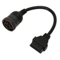 thumbnail image 3 of 9 Pin To 16pin OBD2 Adapter, Easy To Install PVC J1939 Diagnostic Connector Cable Durable  For Truck For Marine, 3 of 8