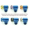 thumbnail image 4 of Monsoon G1/4" 90 Rotary Fitting with Light Port, 3/4" OD Matched Body, Blue, 4-pack, 4 of 4