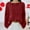 1-Brick Red, variant on WCJM Women's Long Sleeve T-Shirt Glitter Sequin One Shoulder Strip Warm Sweater Long Sleeve T Shirt Women V Neck