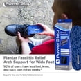 thumbnail image 5 of Plantilla PowerStep Pinnacle Azul Gris para Zapatos Anchos con Soporte de Arco Neutro para Hombre, 5 of 5