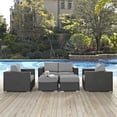 thumbnail image 2 of Modway Sojourn 5 Piece Outdoor Patio Sunbrella® Sectional Set, Multiple Colors, 2 of 5