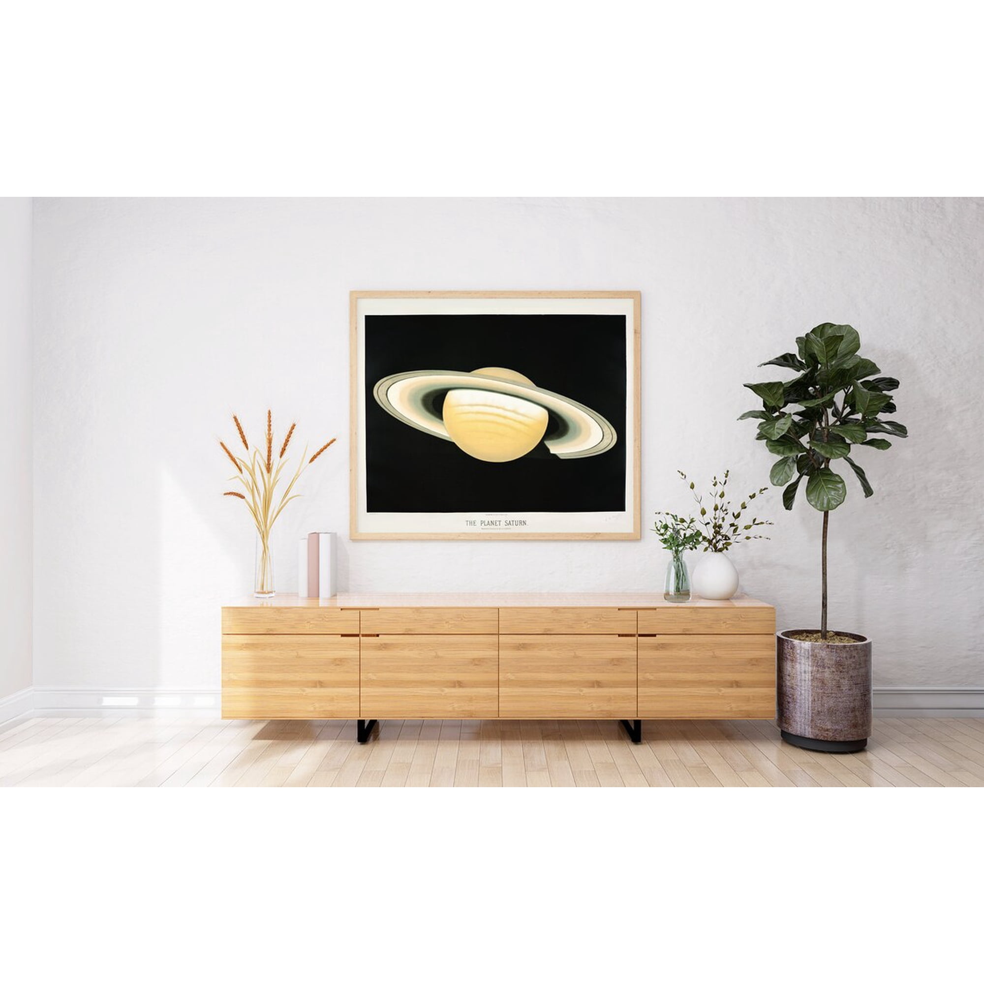Planet Saturn Vintage Astronomy Space Illustration Spiritual Symbol Wall Art Celestial Mystic Wall Decor Boho Meditation Home Gallery Decor Unframed Paper Print