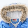 thumbnail image 4 of TiaoBug Girls Winter Warm Outerwear Down-Alternative Puffer Hooded Jacket Coat with Faux Fur Trim Blue 9-10, 4 of 7