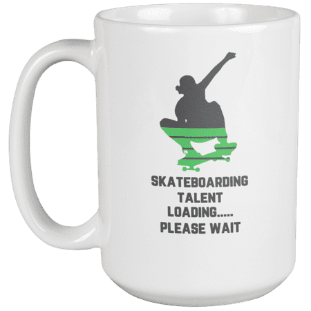 

Skateboarding Talent Loading Skateboard Coffee & Tea Mug for Skaters (15oz)