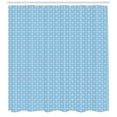thumbnail image 3 of Ambesonne Folk Art Shower Curtain, Floral Ukrainian, 69"Wx84"L, Sky Blue and White, 3 of 3