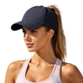 thumbnail image 2 of IUYRTFE Women's Quick Dry Ponytail Baseball Cap Breathable Perforated Mesh Summer Sports Running Hat, 2 of 9