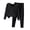 Black, variant on Lovskoo Womens Thermal Underwear Base Layers Winter Bottomed Double-Sided Velvet Self Heating Tops and Pants Oversized Plush Thick Warm Set Black