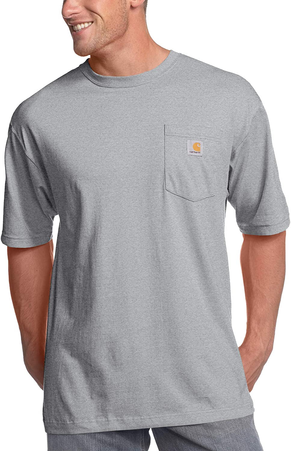Carhartt Men's Big & Tall Workwear Pocket Short Sleeve T-Shirt Original ...