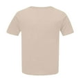 thumbnail image 5 of Yubnlvae Plus Size Loose T-Shirts for Women - 2025 Summer Round Neck Casual Tops (Breathable Cotton, S-5XL) Beige L, 5 of 5