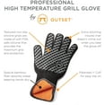 thumbnail image 4 of 76440 Professional High Temperature Heat Deluxe Grill Glove Temp, Small/Medium, Grey, 4 of 4