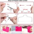 thumbnail image 3 of 390 Pcs Cake Decorating Kit,Baking Supplies Tools with Cake Turntable,Leveler,55 Numbered Icing+Skirt Tips,2 Spatulas,3 Scrapers,8 Carved Pens,100 Pastry Bags,150 Cupcake Liners & More, (Pink), 3 of 4