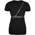thumbnail image 2 of Halloween Ninja Assassin Costume Juniors Soft T Shirt Black MD, 2 of 2