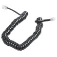 thumbnail image 1 of 9.3" Black Rj9 Telephone Phone Modem Coil Line Cord Cable, 1 of 5