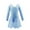 Blue, variant on Gyratedream Toddler Girls Ballet Leotards with Skirt Long Sleeve Dance Dress Kids Gymnastic Ballerina Outfit Dress