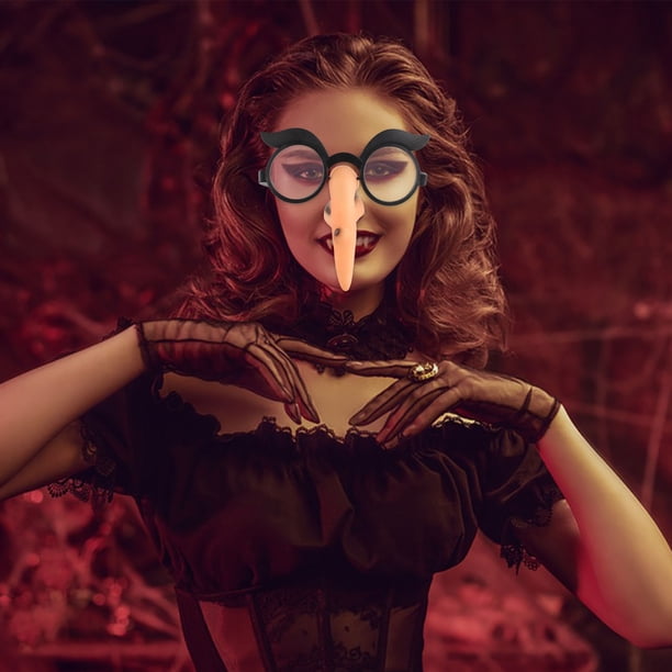 YUYWWAN Nariz De Bruja De Látex Con Cinta Elástica – Accesorio De Halloween Para Niños Y Adultos, Disfraz Realista Y Cómodo