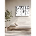 thumbnail image 5 of Grey Ombre Botanical Wall Art for Living Room,Canvas Picture Wall Decor for Bathroom Bedroom,Watercolor Gray Pastoral Leaf Painting Artwork for Office Kitchen Hallway Dining Room Home Decor 12"x16", 5 of 8