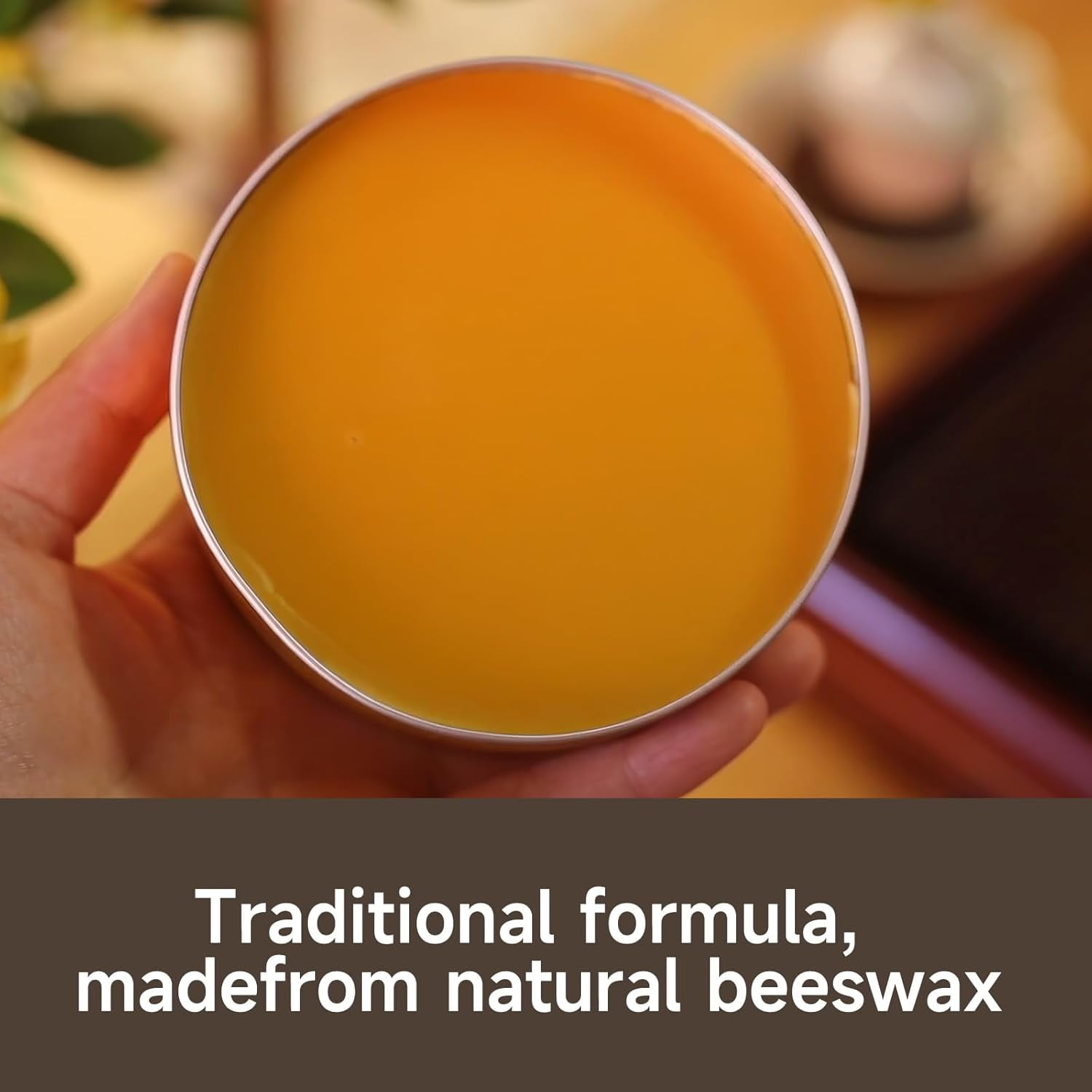 Beeswax Furniture Polish, Cabinet and Table Restorer, Natural Wood Conditioner, Multipurpose Beeswax for Wooden Tools, Protects for a Perfect Finish Bees Wax Polish (1 x 200g with 1 Sponge)