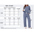 thumbnail image 6 of MOSHU Pajama Sets for Women Casual Two Piece Lounge Sets Soft Long Sleeve Tops and Long Pants Comfy Sleepwear fall Outfits, 6 of 11