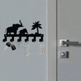 thumbnail image 2 of 6 Hooks Key Holder for Wall Metal Keys Holder Decorative Wall Mounted Elephant Design Style Key Rack for Wall Key Hanger, 2 of 6