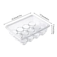 thumbnail image 4 of EDFBUYKRS Transparent Egg Organizer Fridge Storage Transparent Egg Storage For Kitchen Countertop (12 Holes), 4 of 4
