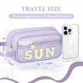 thumbnail image 2 of Bolsa de protección solar transparente Coshaysoo para cosméticos, color morado, 22 x 13 x 8 cm, 2 of 6