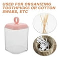 thumbnail image 3 of Cotton Swab Storage Case With Lid Makeup Holder For Bathroom Cotton Pad Organizer Toothpick Container Floss Holder Clear Box Organizer For Home Essentials, 3 of 9
