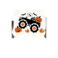 thumbnail image 3 of Women'S Casual Crew Neck Short Sleeve T-Shirt, Knit Polyester Fabric with Medium Stretch, Geometric Pumpkin and Monster Truck Print, for All Season Comfort Tee, 3 of 8