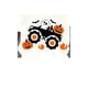 thumbnail image 3 of Women'S Casual Crew Neck Short Sleeve T-Shirt, Knit Polyester Fabric with Medium Stretch, Geometric Pumpkin and Monster Truck Print, for All Season Comfort Tee, 3 of 8