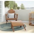 thumbnail image 3 of Linon Adirondack Acacia Wood Ottoman, Acorn Brown, 3 of 14