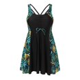 thumbnail image 4 of ibiyuan Women's Plus Size Tankini Swimsuits 2 Piece Tankini with Pockets 2026 Tummy Control Bathing Suit Swimwear Tie Dye Two Piece Swimsuit for Women,Light Blue, 4 of 4