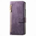 thumbnail image 2 of ShellTech Flip Case for Samsung Galaxy Z Fold 7 Leather Wallet Case , Magnetic Detachable Zipper Card Slot Wallet Cover RFID Blocking with Kickstand Shockproof,Purple, 2 of 18