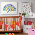 thumbnail image 2 of Stupell Industries Unicorn and Narwhal Fantasy Design Dab Dance Rainbow Canvas Wall Art Design by Ziwei Li, 36" x 48", 2 of 4