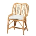 thumbnail image 2 of bali & pari Arween Rattan BOHO Dining Chair, Natural Brown, 2 of 10
