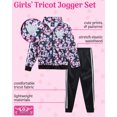thumbnail image 2 of Real Love Girls' Tracksuit Set - 2 Piece Tricot Zip Jacket and Jogger Sweatpants (4-16), 2 of 7