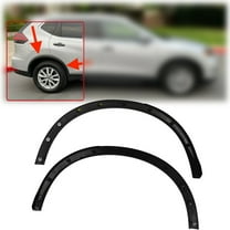 For Nissan Rogue 2014-2016 Fender Trims, Black, Plastic Fender Flares Set LH & RH Rear