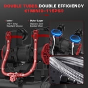 14 Gallon Ultra Quiet Air Compressor with 2 Quick Couplers 2HP 8.75 CFM, Max 115 PSI Pressure Oil-Free Air Compressor Tank, 70dB Quiet Compressor for Auto Repair, Tire Inflation 110V/60hz