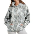 thumbnail image 3 of VBTAPA Oversized Y2K Hoodies for Women Camo Leopard Print Hoody Tops Drop Shoulder Long Sleeve Drawstring Hooded Sweatshirt with Kangaroo Pocket Multicolor XXL, 3 of 7