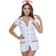 thumbnail image 4 of Conjunto de lencería Conjunto de de enfermera Disfraz de uniforme de enfermera traviesa Hugtrwg para mujer Blanco T L, 4 of 5
