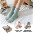 thumbnail image 6 of 5 Pairs Lovely Female Socks Sleep for Girls Womens & Hosiery Coral Fleece Polyester Pregnant Woman Women's, 6 of 6