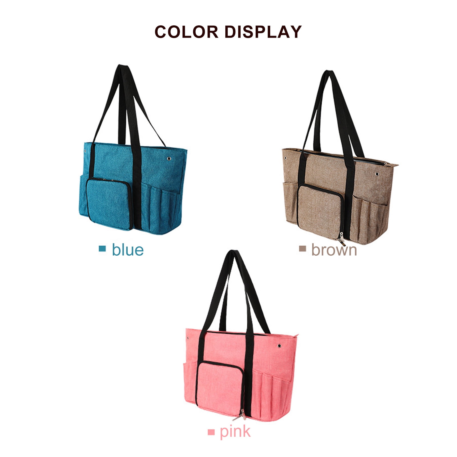 RUISINERY Crochet Bag Large Capacity Yarn Bag Crochet Storage Bag for Knitting Crocheting Organize Knitting Accessories