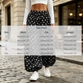 thumbnail image 3 of VBVC Women's High Waisted Polka Dot Pants , Baggy Lantern Harem Joggers For Women, S-2XL, 3 of 7