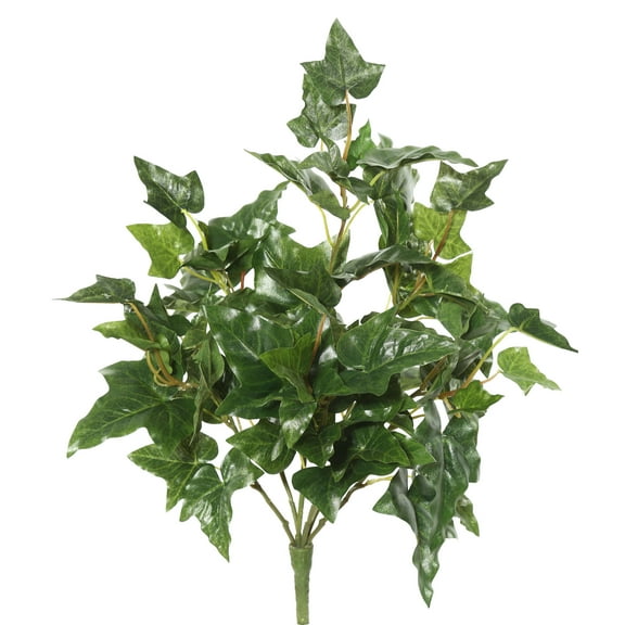 Vickerman 20" Artificial Green English Ivy Bush.