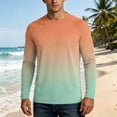 thumbnail image 2 of Long Sleeve Shirt Men Beach Summer Athletic Quick Dry Sun Protection Fishing Outdoor Hiking UPF 50 Running T-Shirt, L, 2 of 6