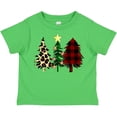 thumbnail image 3 of Inktastic Three Christmas Trees in Plaid and Leopard Print Boys or Girls Toddler T-Shirt, 3 of 5
